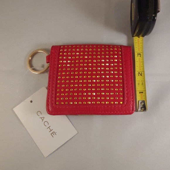 BRAND NEW CACHE RED & GOLD WALLET - Picture 5 of 7